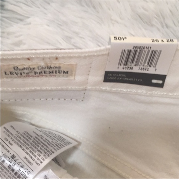 NWT 501 Levi’s white jeans. - Picture 15 of 16